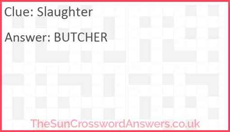 slaughter crossword clue